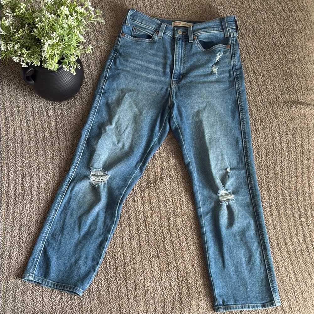 SIZE 6 Levi’s Blue Distressed Jeans